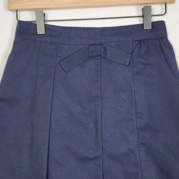 French Toast Brand Girl's Skirt 10 Built-in Shorts Navy School Uniform Skort EUC - Picture 5 of 13